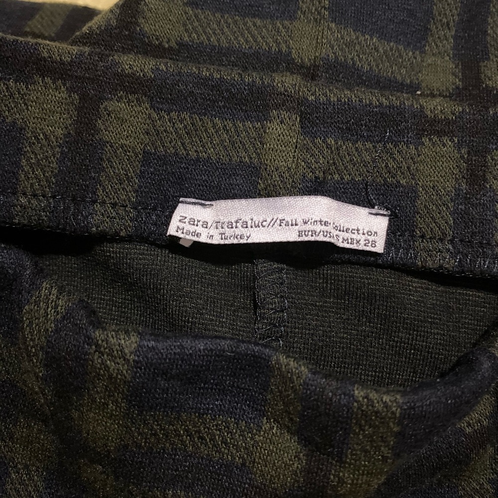 Zara Pencil Plaid Skirt